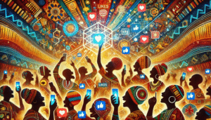 Supporters africains smartphones