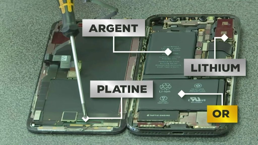 Combien de métaux différents composent un smartphone en moyenne