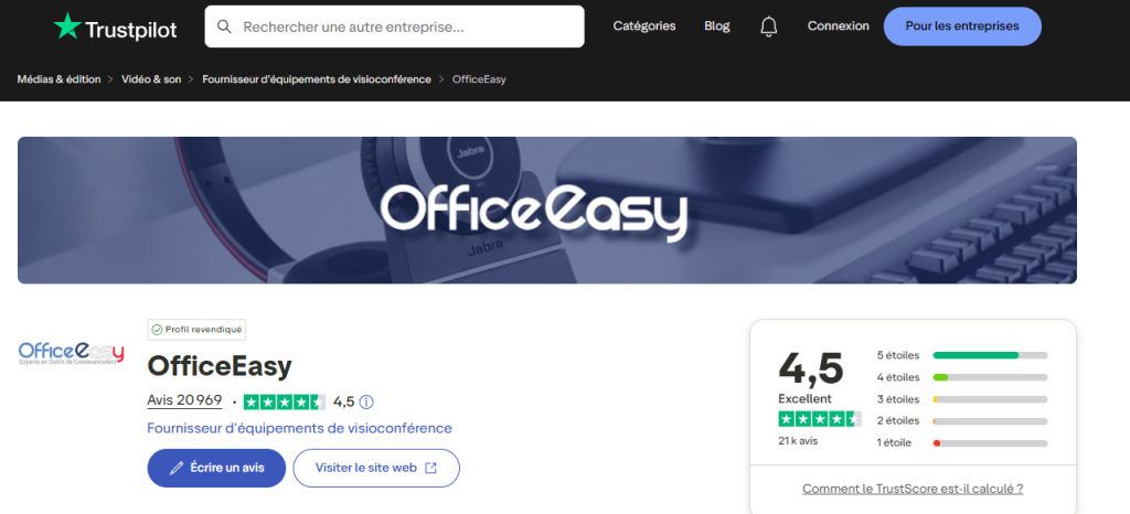 Avis clients OfficeEasy