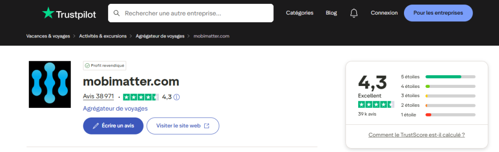 Avis clients MobiMatter