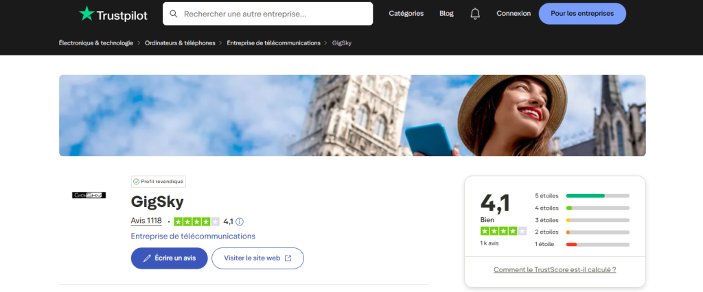 Avis clients GigSky