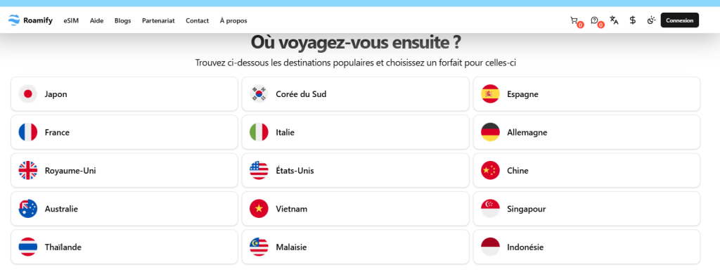 Avis esim Roamify