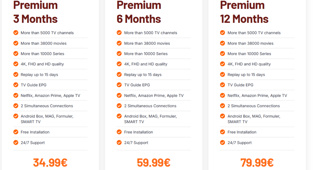 Prix Foxx IPTV