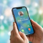 Smartphone affichant un numéro 0767, identifiant l'opérateur mobile en France.