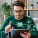 Expert en analyse de données utilisant des outils numériques pour trouver une adresse mail depuis un numéro de téléphone.