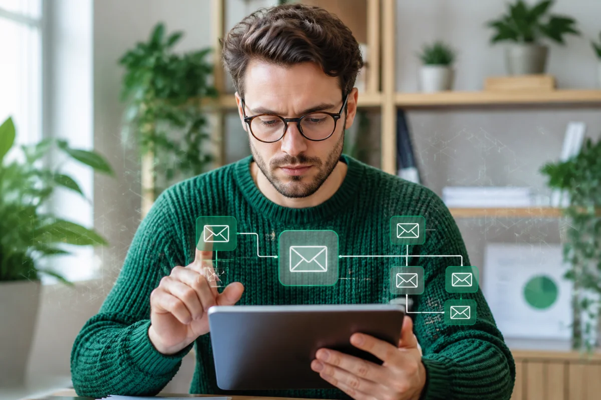 Expert en analyse de données utilisant des outils numériques pour trouver une adresse mail depuis un numéro de téléphone.